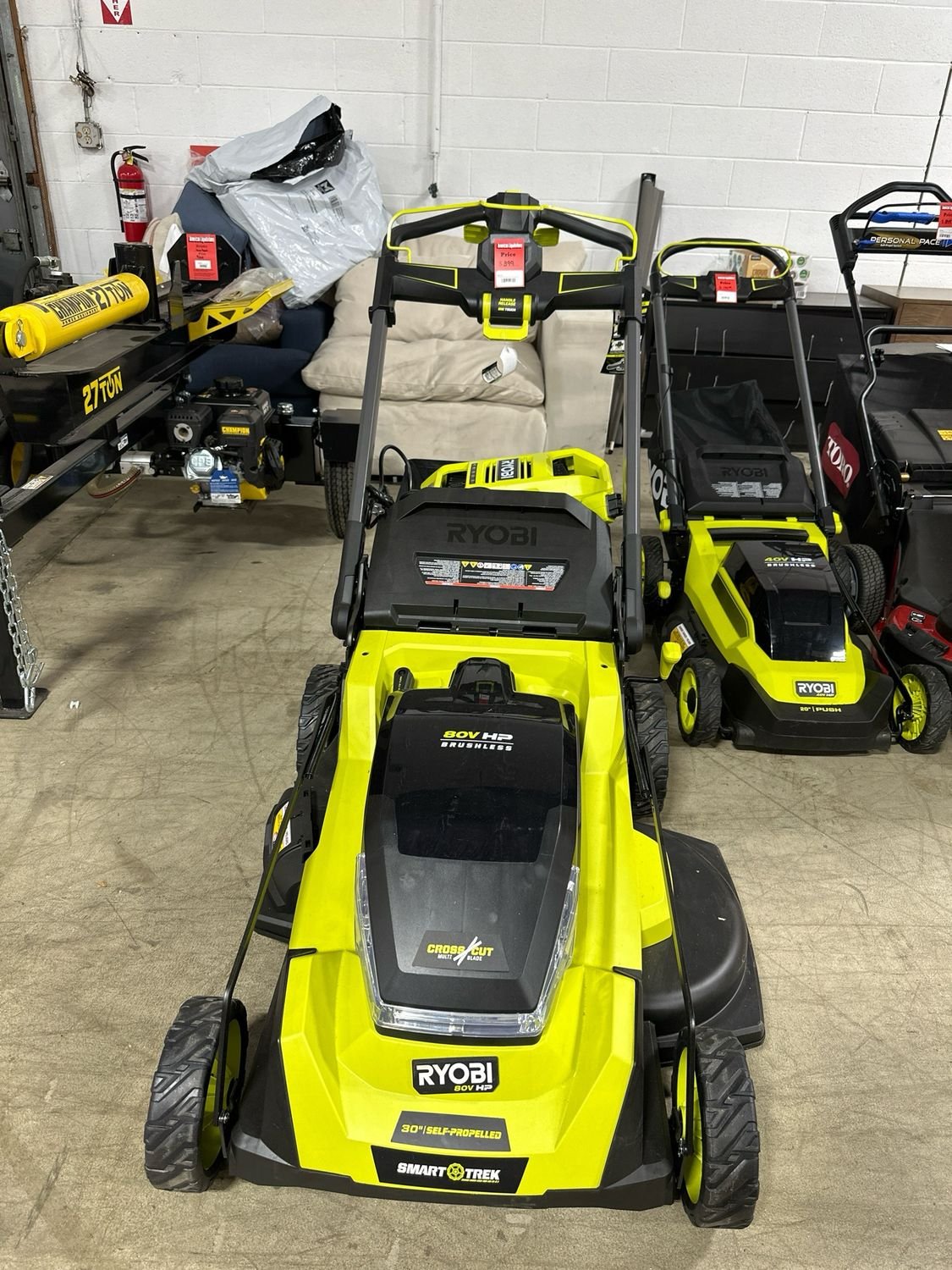 4606728546 Ryobi 80v HP Whisper Series 30" Self-Propelled Lawn Mower - Image 1