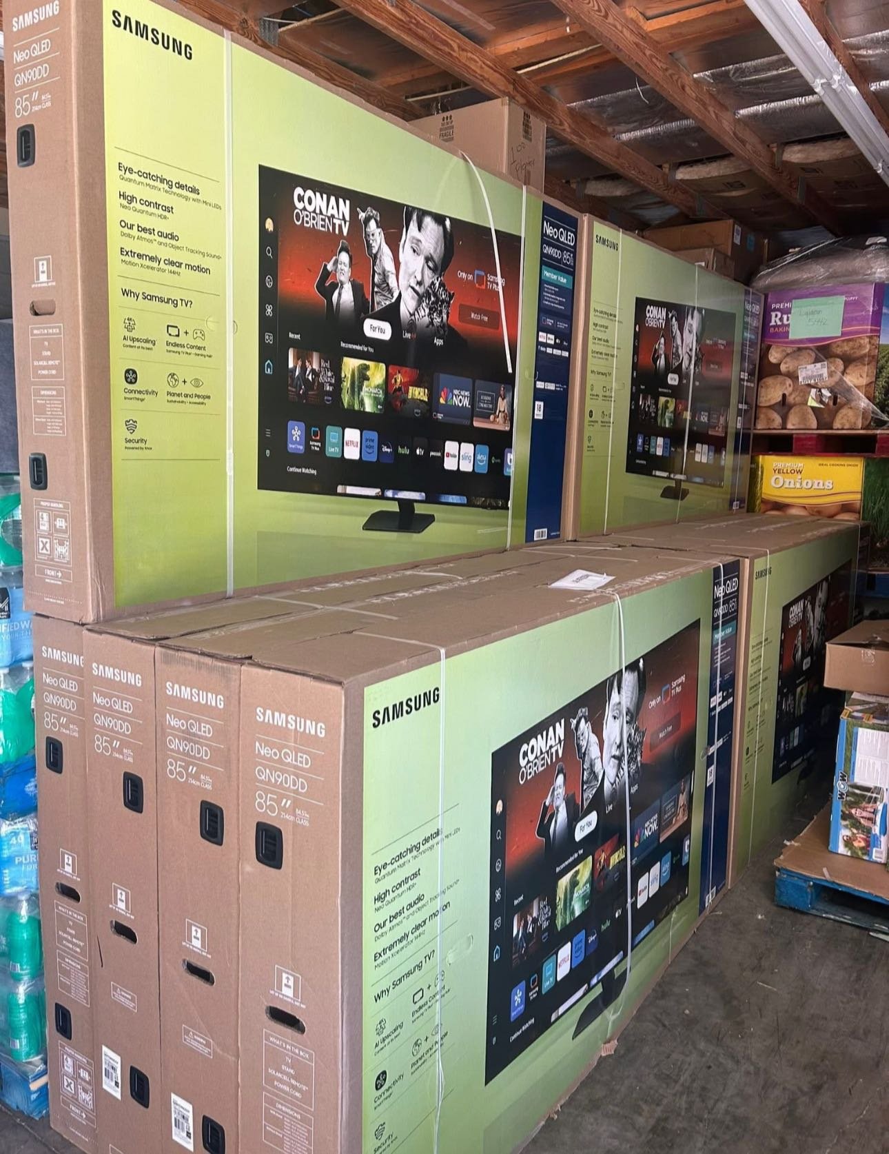 85-samsung-tv-set-pallet-liquidation 85-Inch Samsung TV Set Pallet Liquidation – 10 Brand New Smart TVs | $1500 Delivered - Image 1