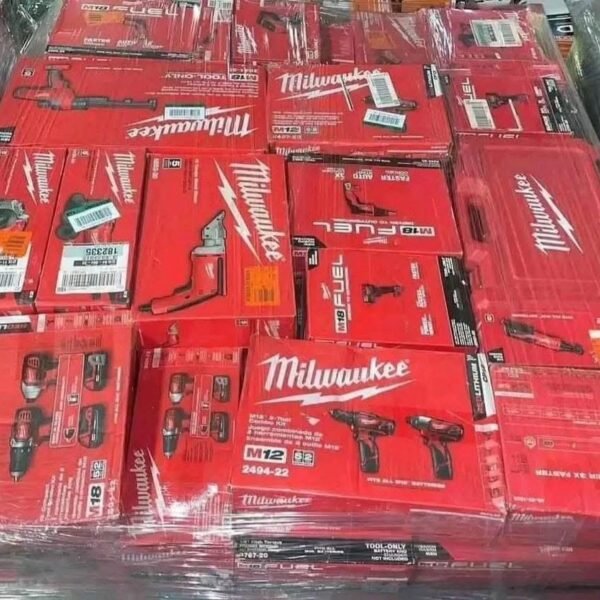 Milwaukee Tools Pallet – 120 Mixed Professional Tools
